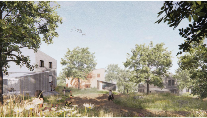 Rendering of housing in Red Hook's Gateway project courtesy of RUPCO.