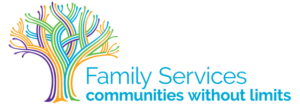 Colorful impressionistic tree -- logo of Family Services, Inc., Poughkeepsie, NY